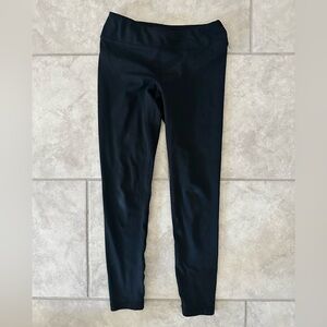 90 Degree By Reflex Girls Black Leggings Comfortable Activewear - Size M / 10